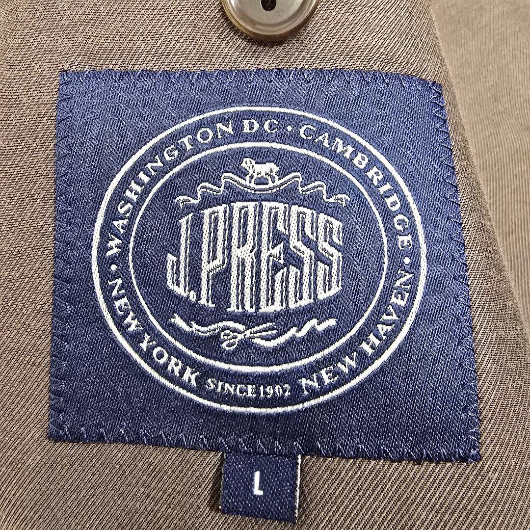 極美品 ジェイプレス テーラードジャケット アルパカ ツイード ブラウン L