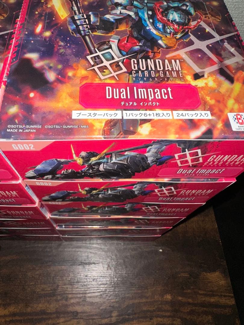 デュアルインパクト 12ボックス(テープ付き)ガンダムカードゲーム　1カートン分