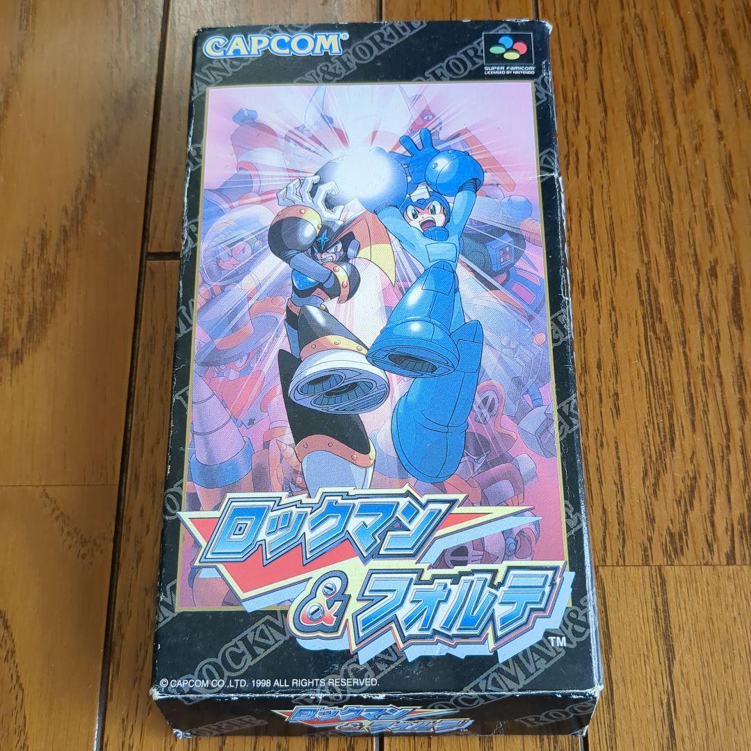 【完品】ロックマン&フォルテ　スーパーファミコン　SFC　箱説ハガキ付　カプコン