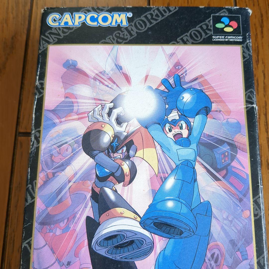 【完品】ロックマン&フォルテ　スーパーファミコン　SFC　箱説ハガキ付　カプコン