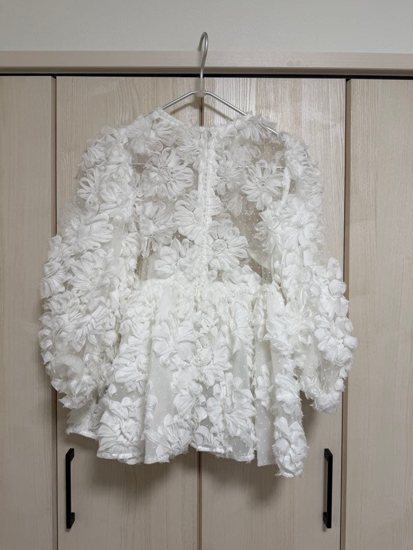 トップス Acka. flower peplum blouse