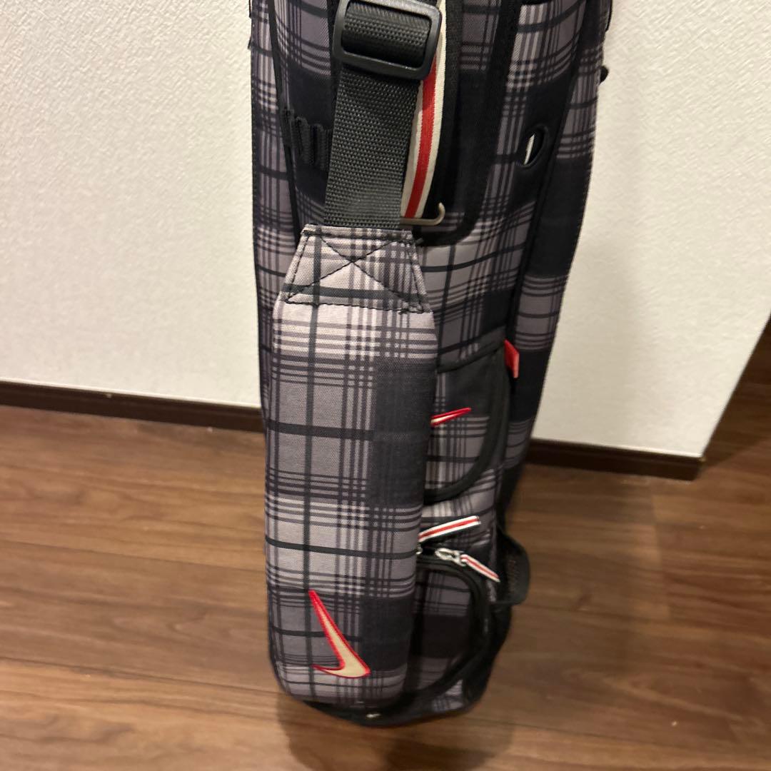 【美品】NIKE ナイキ キャディバッグ チェック柄　14分割