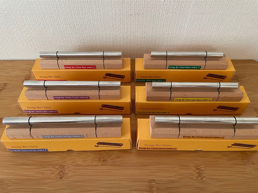 エナジーバーチャイム　チャクラ　6個セット　Energy Bar Chime