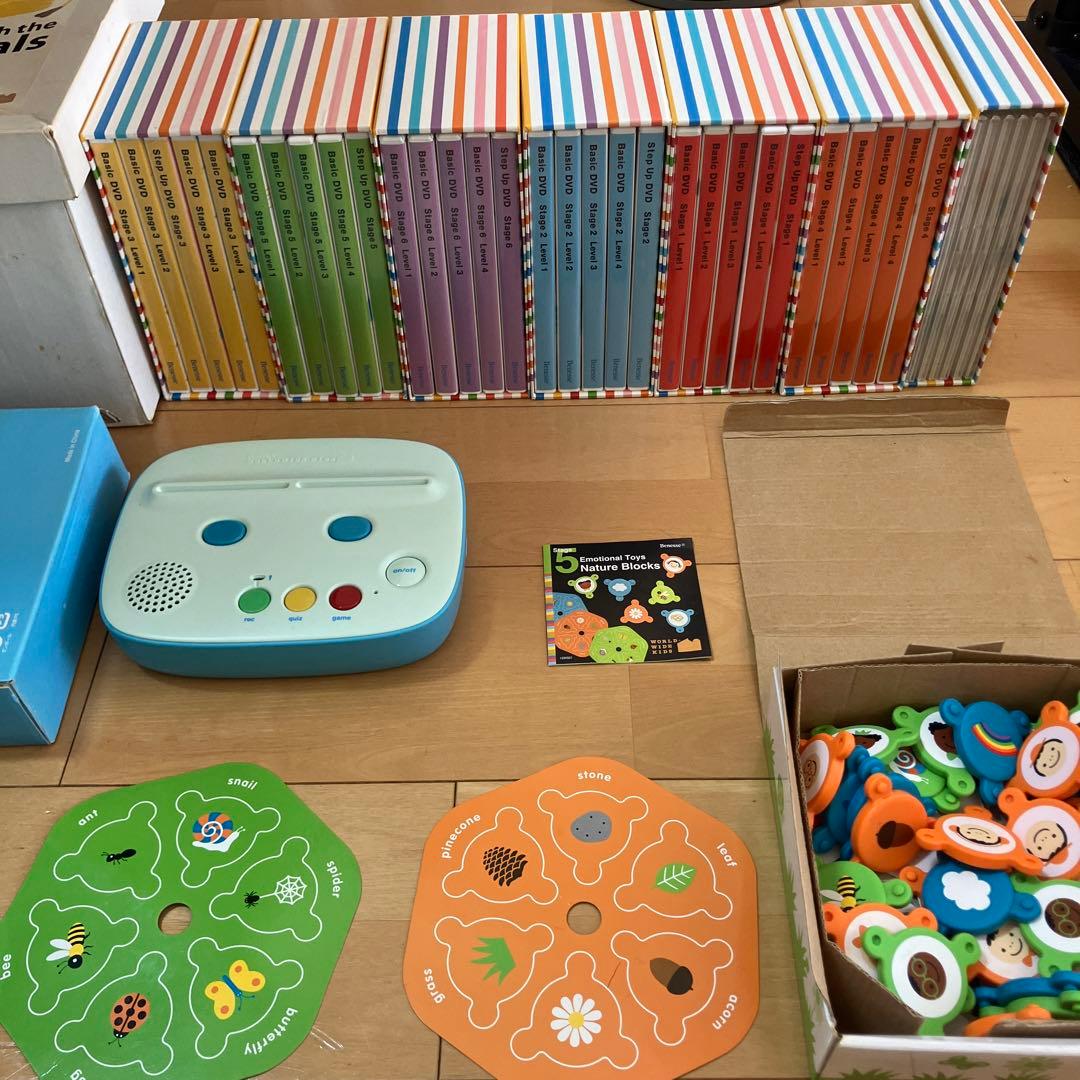 大特価★ほぼ未使用DVDとCD！ワールドワイドキッズ　ほぼフルセット　英語教育