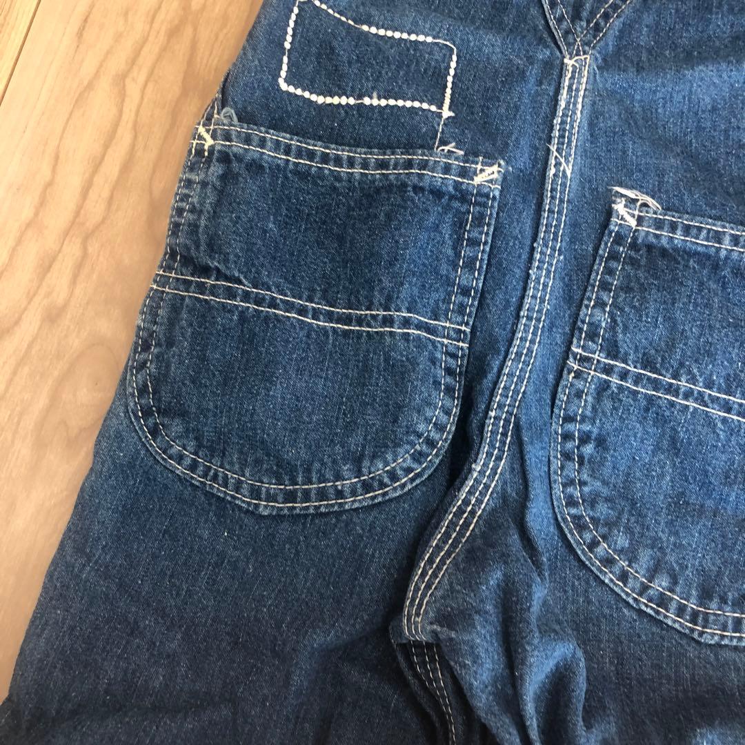 週末限定価格* 超Vintage ☆Lee デニムオーバーオール 100cm