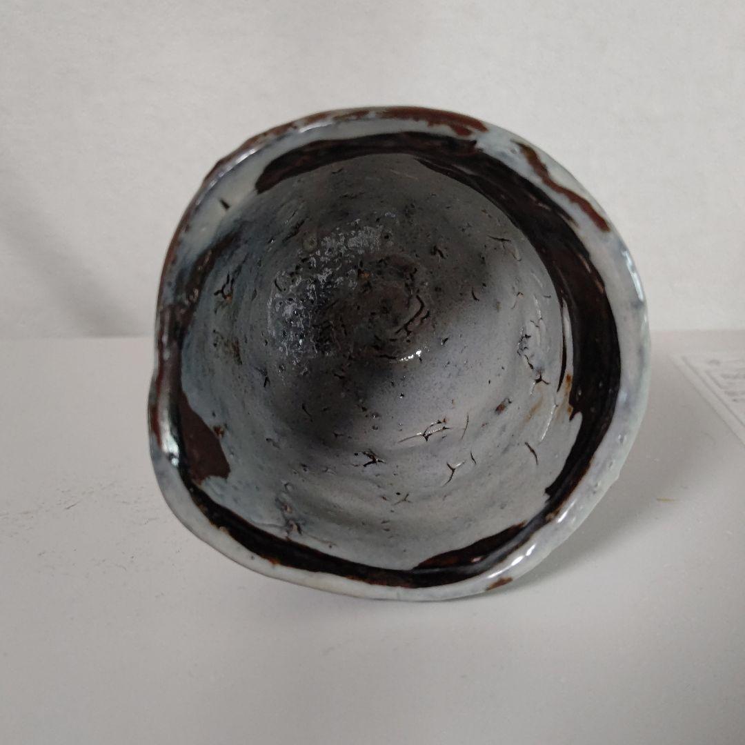 唐津焼き巨匠田中佐次郎作品絵唐津杯　高さ6口径6.5 新品未使用　箱無し