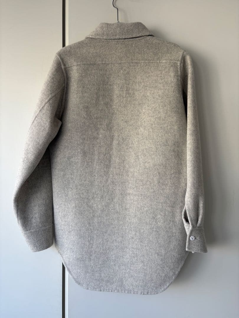 極美品 MADISON BLUE ウールカシミヤCPOシャツジャケット