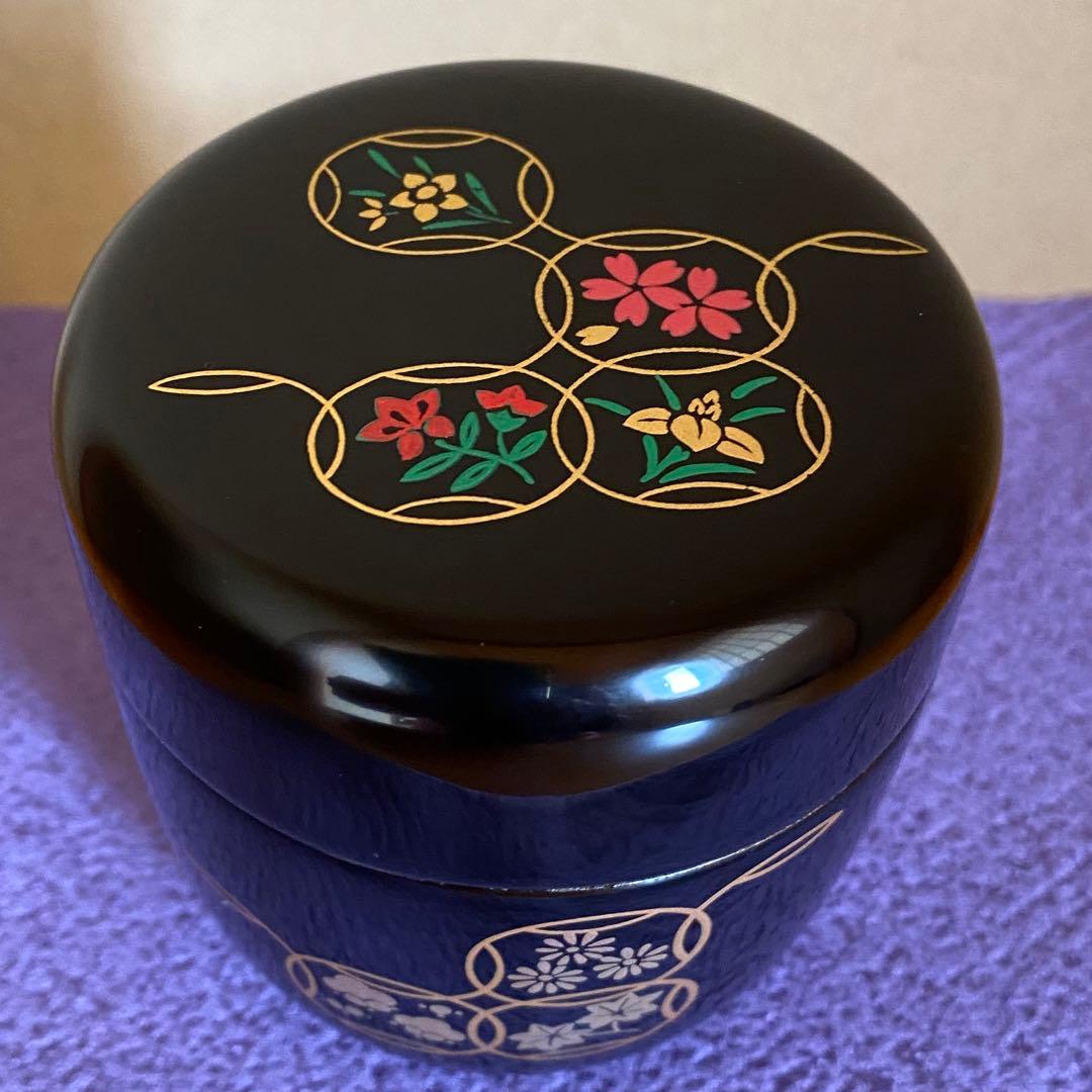 茶道具　棗　箱書き　花押　宗哲