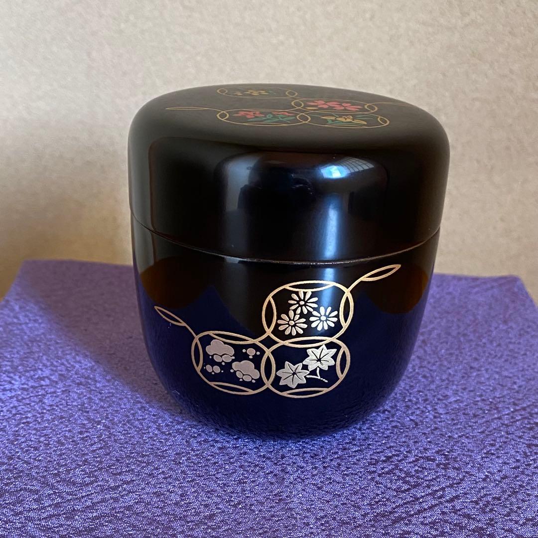 茶道具　棗　箱書き　花押　宗哲