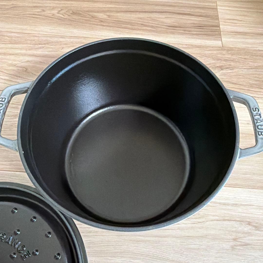 STAUB グランド ココット グレー　24㎝　鍋