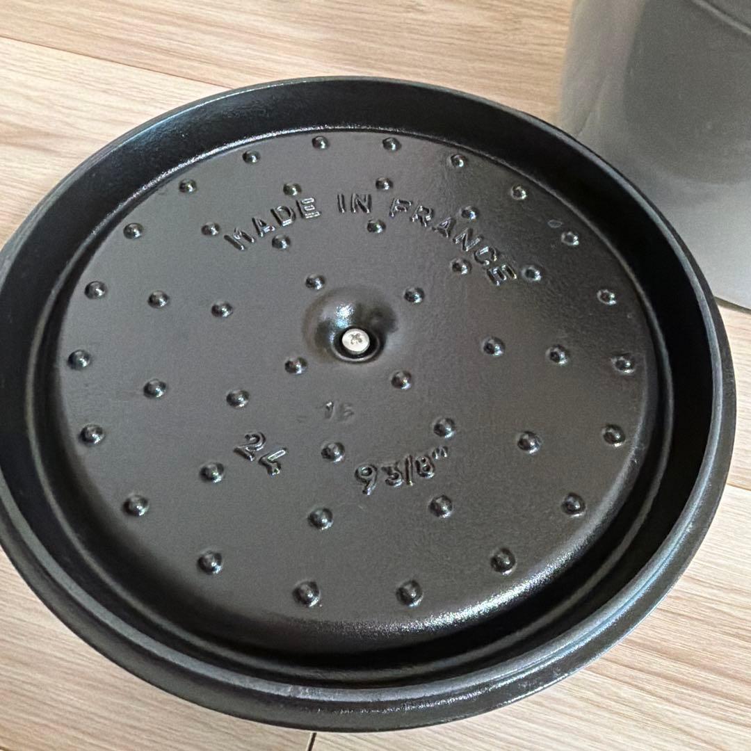 STAUB グランド ココット グレー　24㎝　鍋