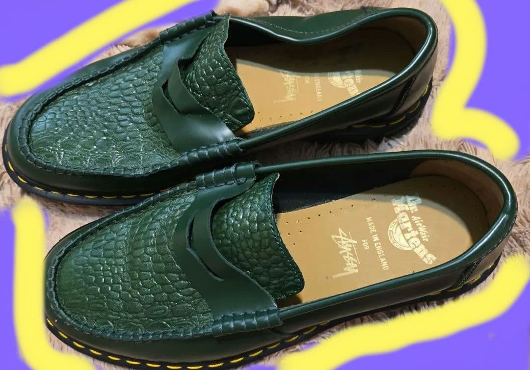 STUSSYxDr.Martens ローファー 27cm used