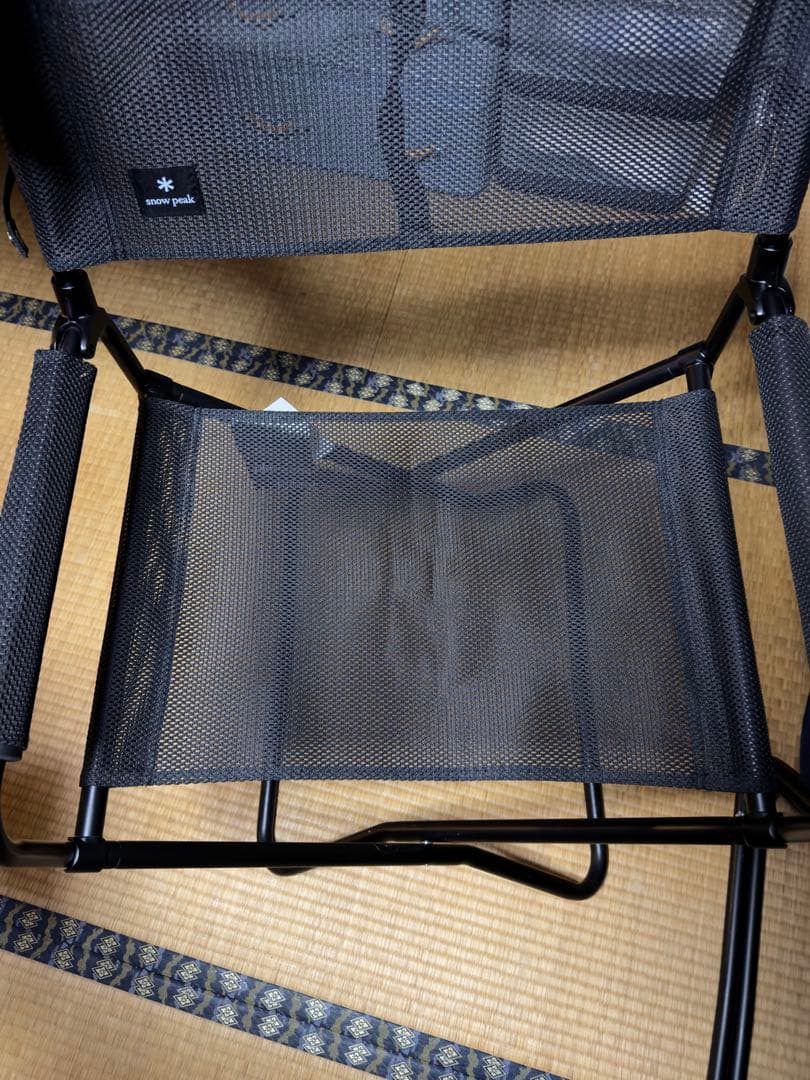 【美品】 peak FDチェア ブラック メッシュ ワイド