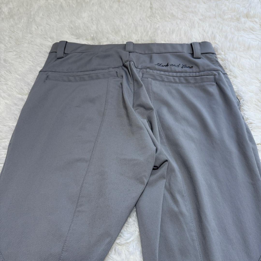 現行 MARK&LONA グレー ゴルフパンツ 46サイズ M〜L相当