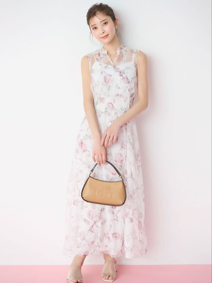 セルフォードレイヤードフラワープリントワンピース36