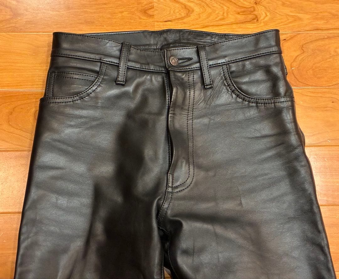 希少　AERO LEATHER エアロレザー　馬革　レザーパンツ　31インチ　M