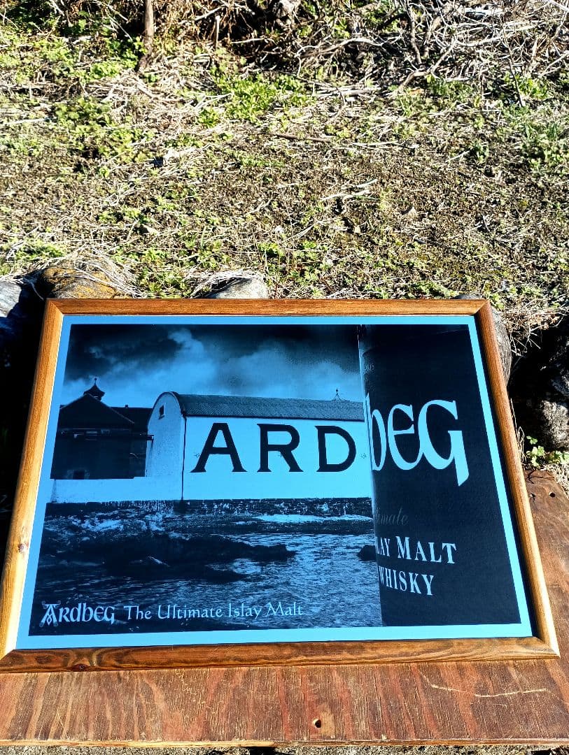 アードベッグ　非売品　ヴィンテージ　パブミラー　鏡　ARDBEG 　アイラ島