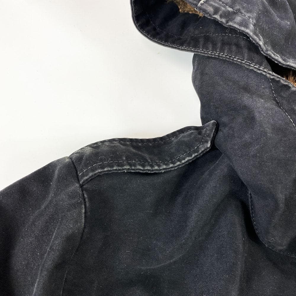 ★美品★wjk 裏地総ファー ボアモッズコート ミリタリージャケット M