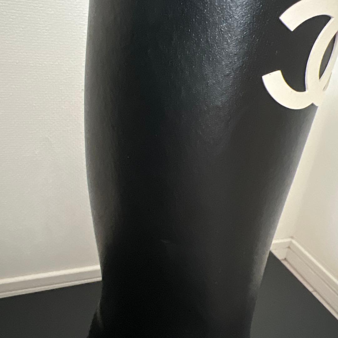 新品未使用 シャネル レインブーツ 37 CHANEL 長靴 ジェニ シューズ