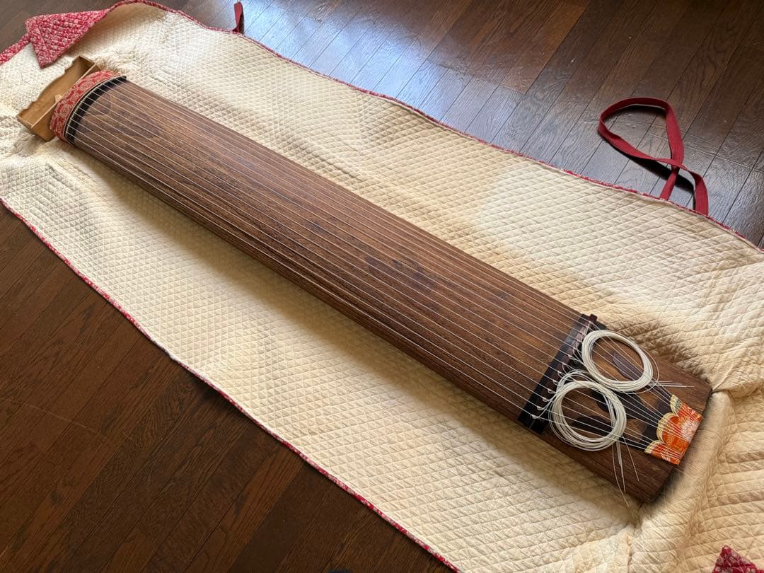木製 13弦 筝 布ケース付き