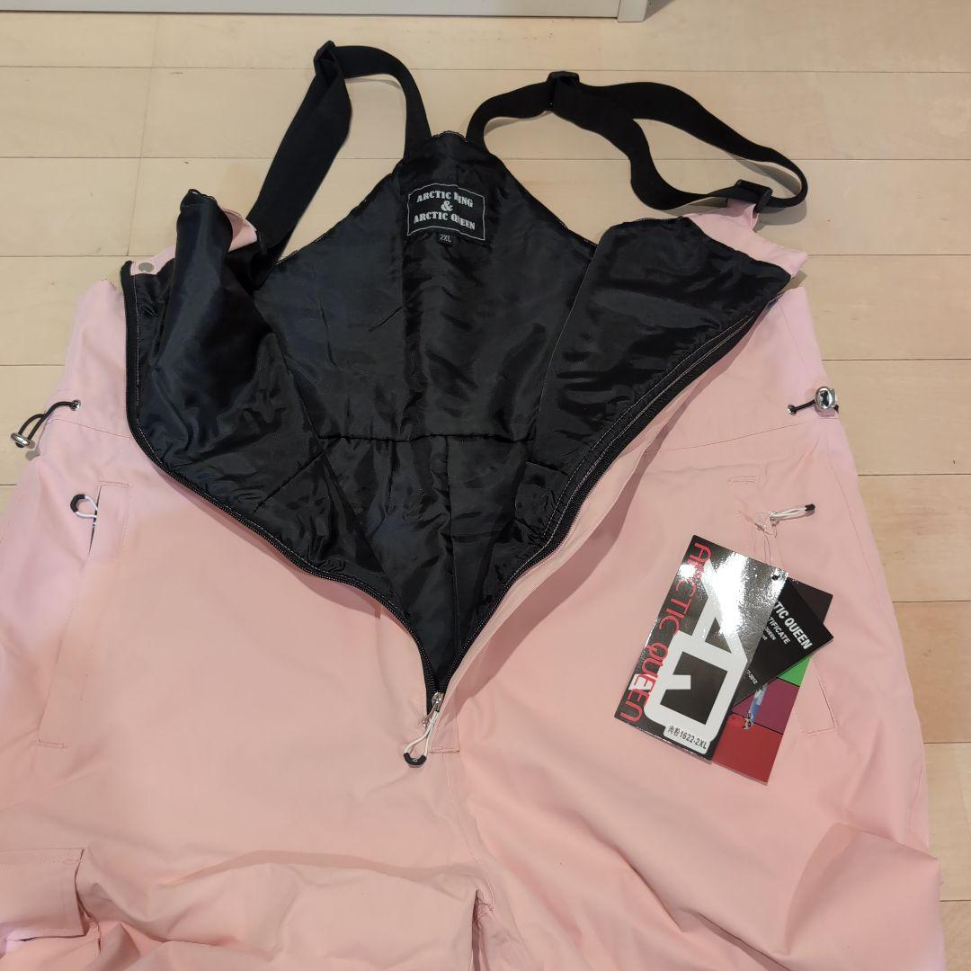 値下げ交渉可能　ピンク スノーボードウェア 上下セット