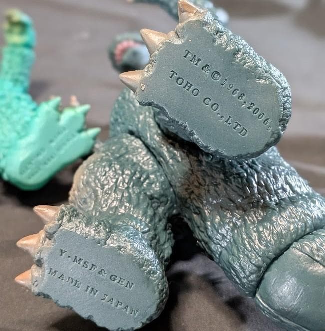 ゴジラ＆ミニラ＆ガバラ（Ｙ・ＭＳF）ソフビフィギュア３体セット