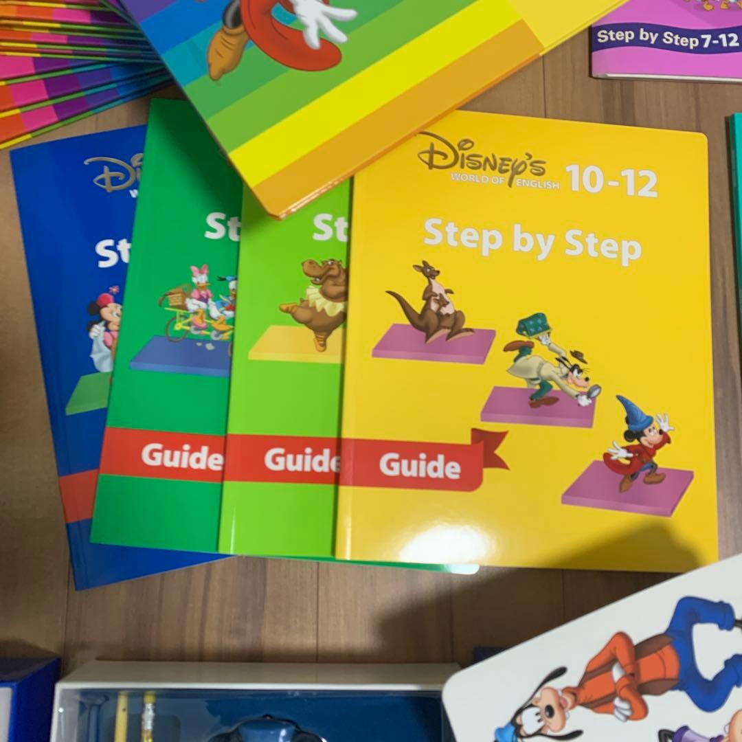 【DWE】ディズニー英語 ステップバイステップDVDプレイヤー CD他 計53点