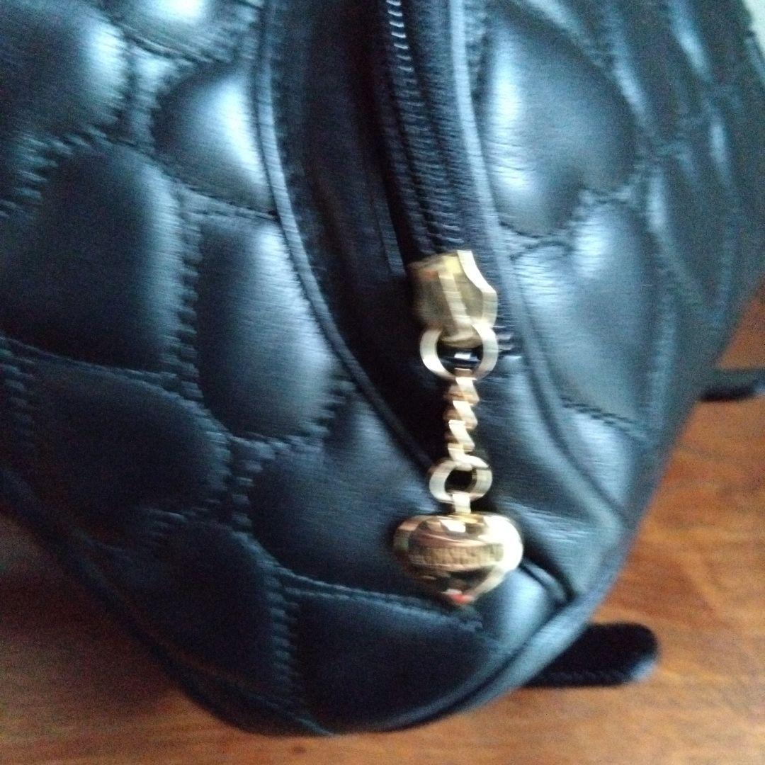 美品❗️　MOSCHINO　ヴィンテージ　キルティングレザー　リュック　ハート