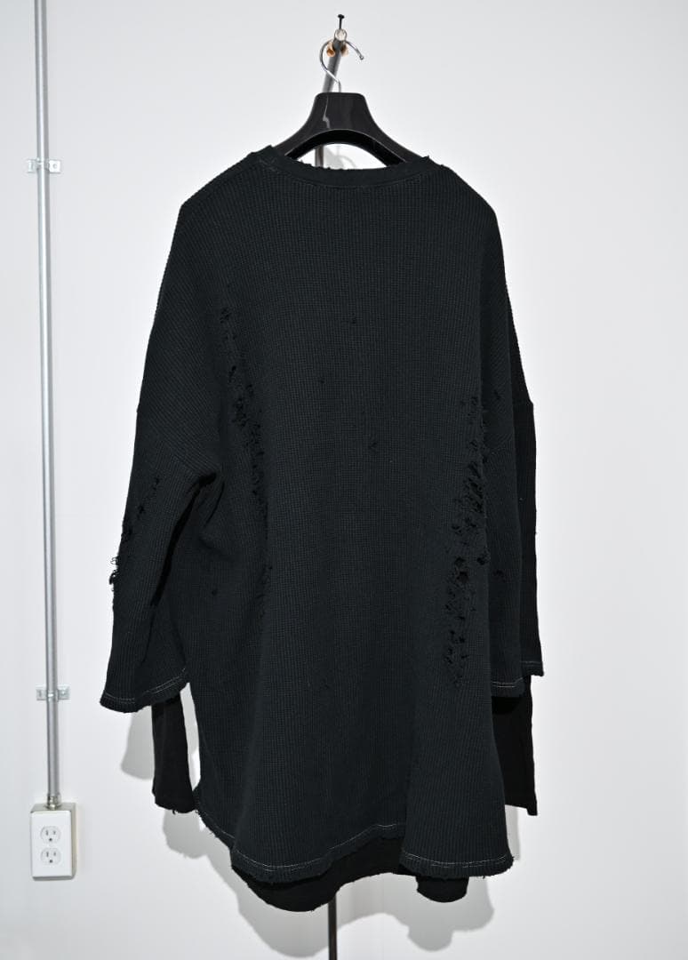 A.F ARTEFACT ダメージレイヤードオーバーサイズトップス