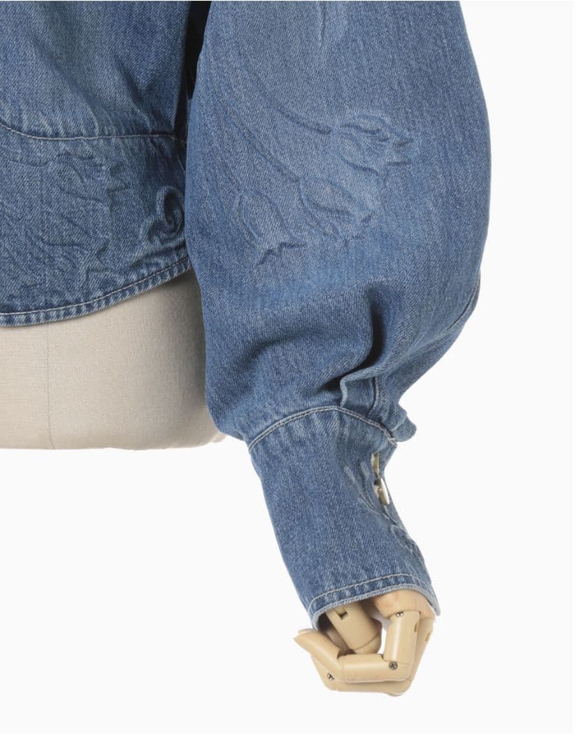 mame kurogouchi エンボス デニム ジャケット 24SS