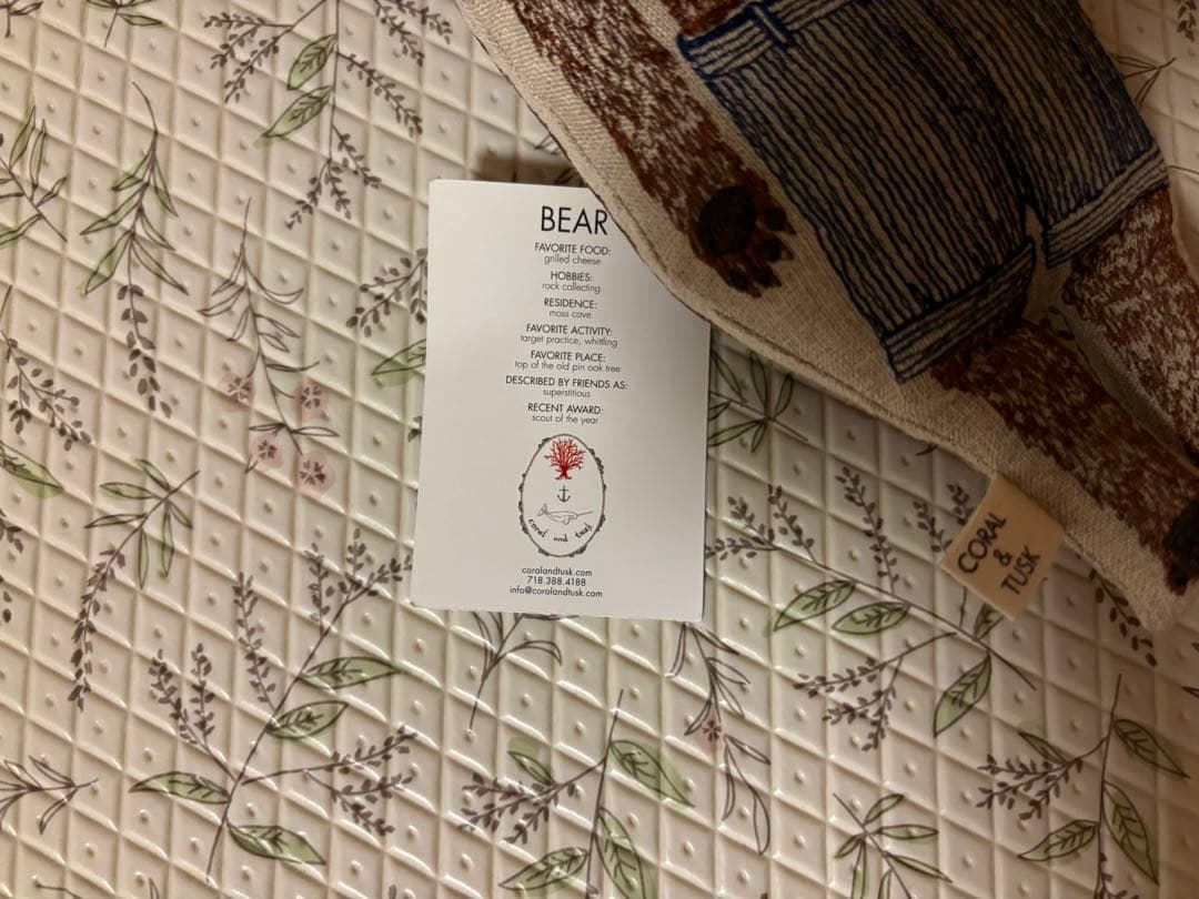 CORAL&TUSK ポケットドール　bear