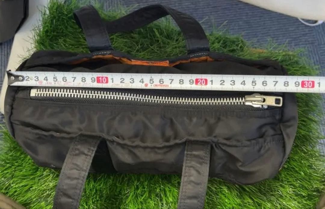 黒 ナイロン ミニドラムバッグ　ポーター