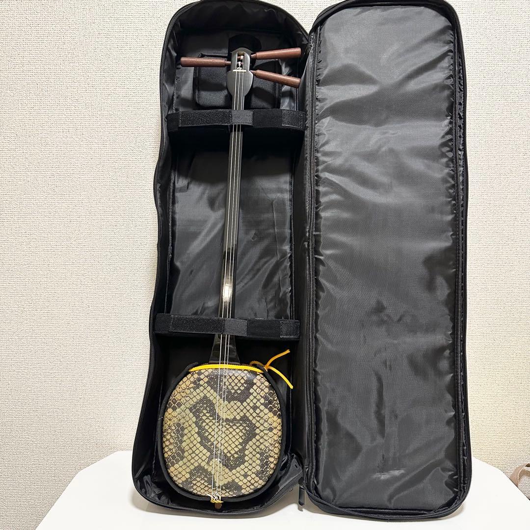 沖縄三線セット ケース付 教本DVD/チューナー付 極美品