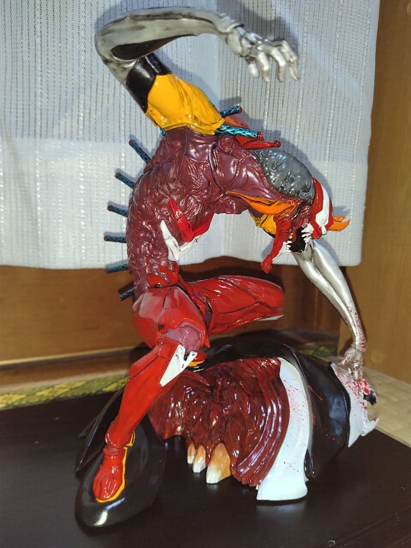 海洋堂 アートプラ エヴァンゲリオン2号機 獣化第2形態 血戦 組み立て塗装済み