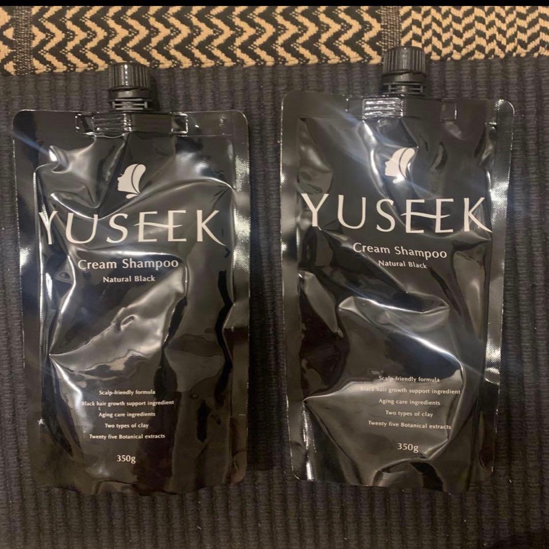 YUSEEK Cream Shampoo ブラック　350g 2個セット