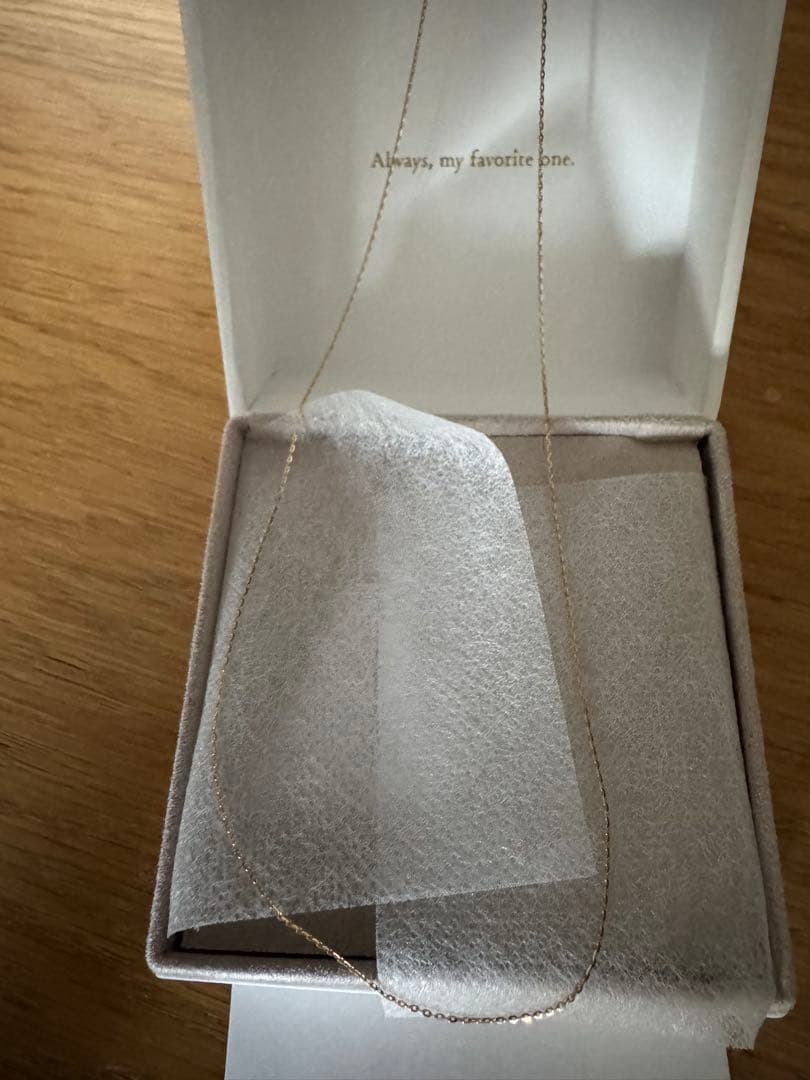 ete K18YG ミラーカットチェーンネックレス