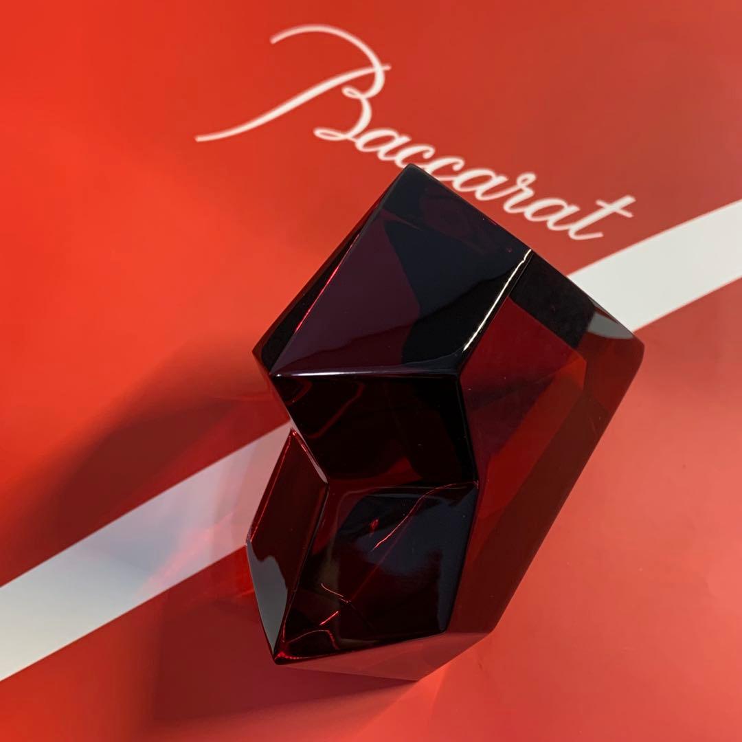 ❣️バカラ❣️ハート❣️ペーパーウェイト❣️置き物❣️オブジェ❣️クリスタル❣️レア❣️愛❣️箱袋