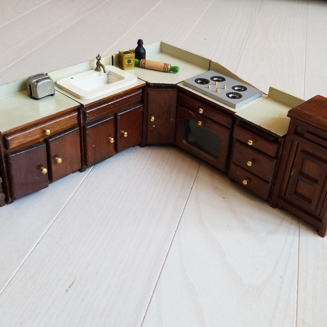 ミニチュア 家具 ヴィンテージ　ドールハウス　キッチン