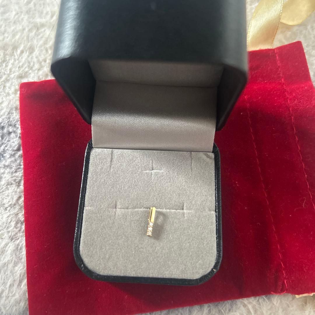 TSUTSUMI ゴールド 片耳用ピアス18金ダイヤ