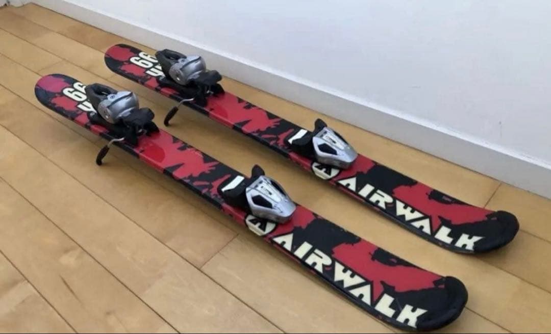 AIRWALK スキー板 99㎝ ビンディング付き　ショートスキー　ファンスキー