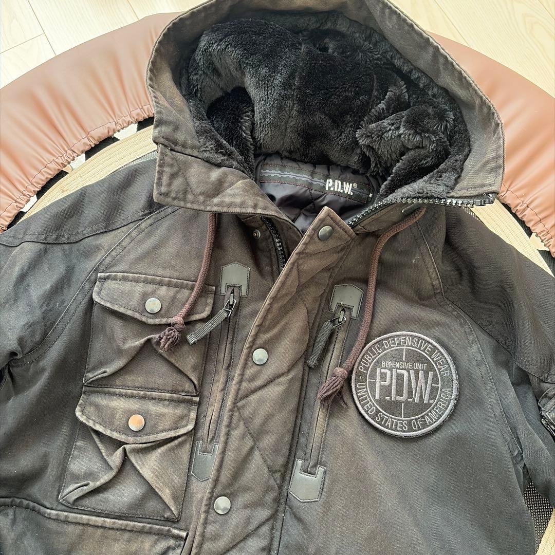 AVIREX/P.D.W/中綿/ミリタリー/ジャケット/N-3B/ブラック/M