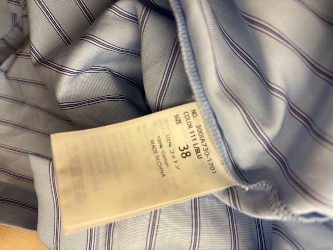 ENFOLD リボン　シャツ　トップス　ストライプ