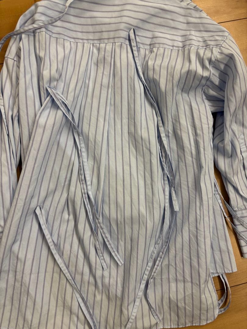 ENFOLD リボン　シャツ　トップス　ストライプ