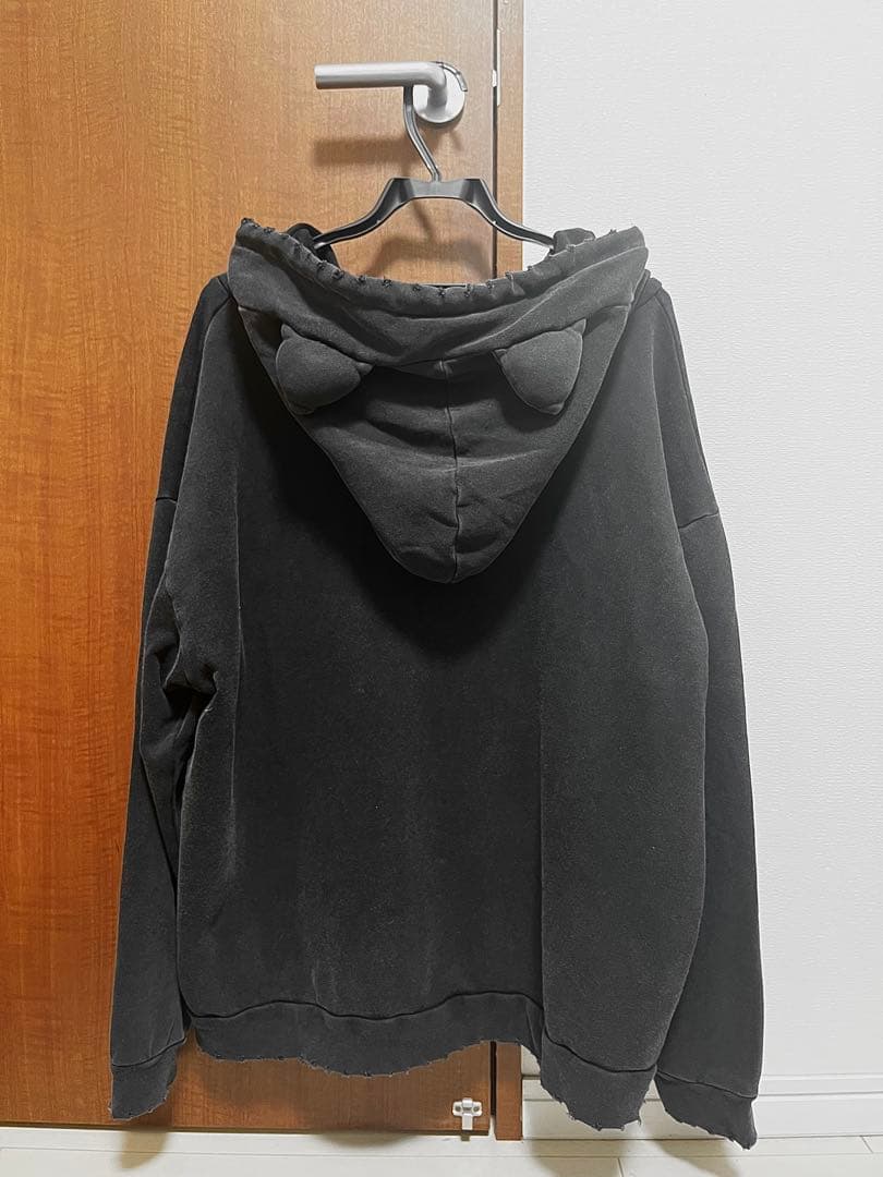 VOLCAN&APHRODITE 猫耳ピグメントZIPパーカー