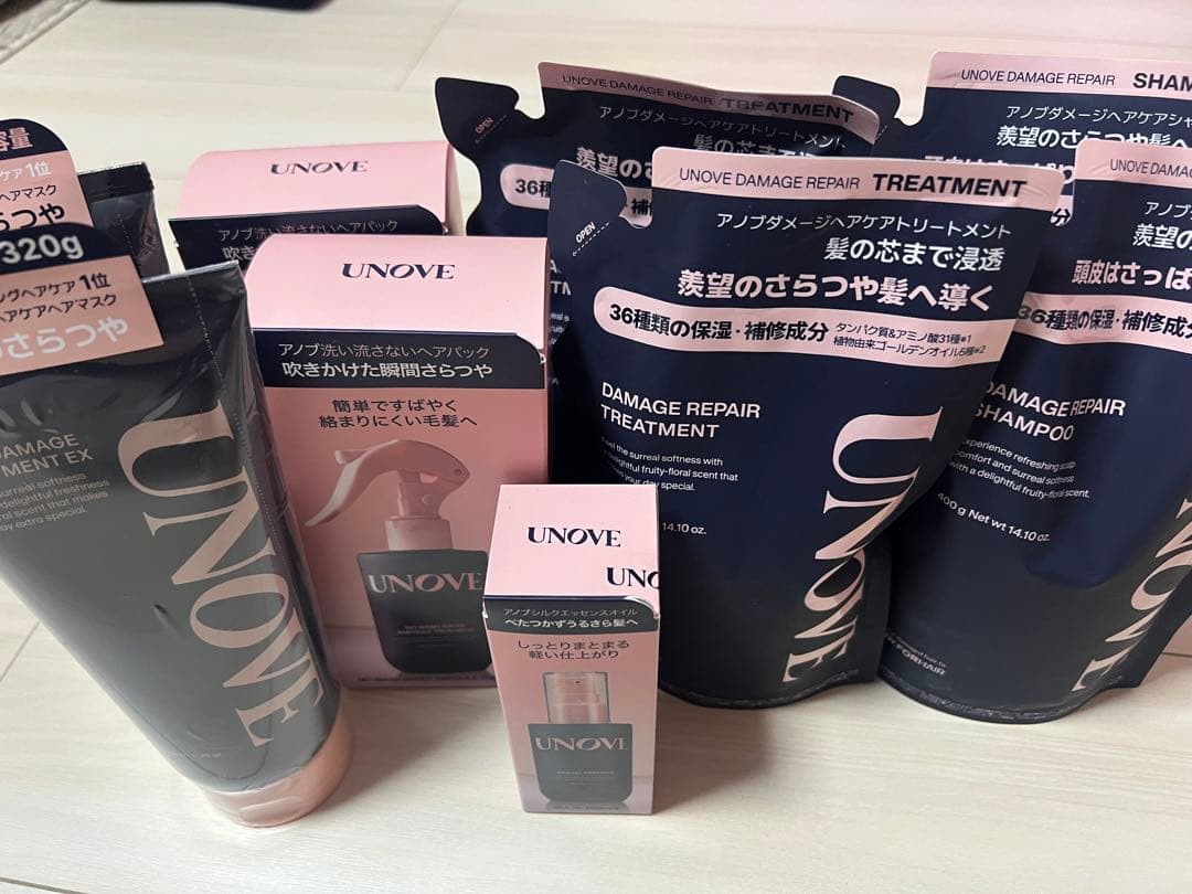 UNOVE ダメージリペアシャンプー＆トリートメントセット