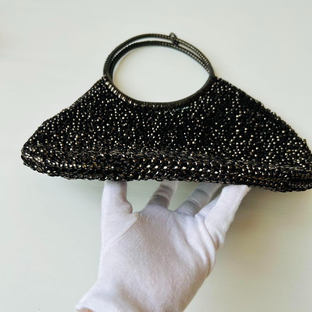 【正規品♡極美品】アンテプリマ ワイヤーバッグ ラウンド ブラック 大容量 袋付