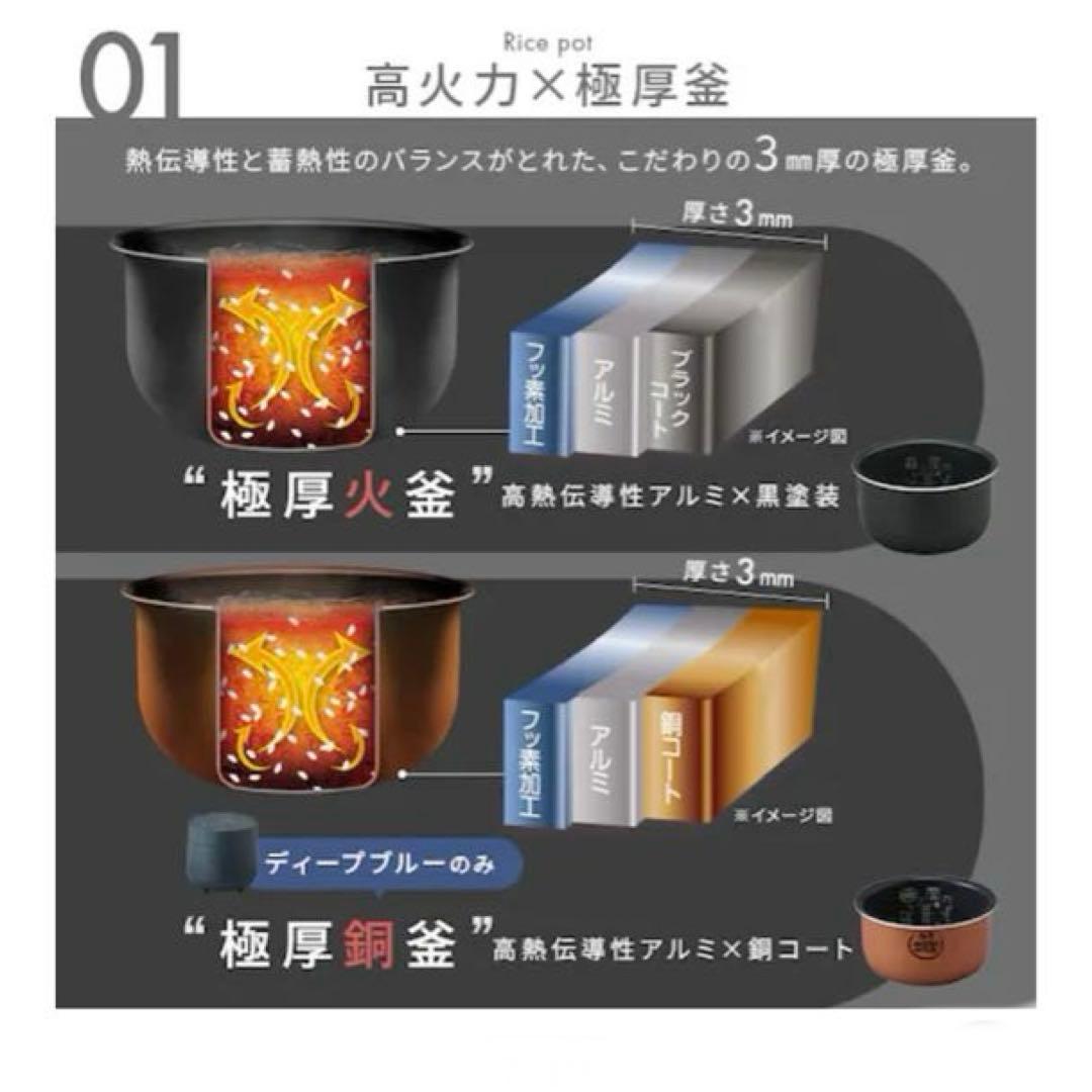 アイリスオーヤマ　炊飯器　RC-MGA30-P ピーチピンク　低温調理　自動調理