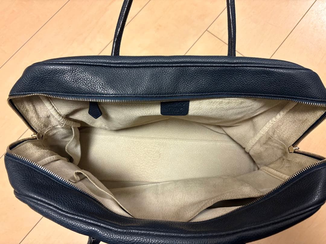 Cisei ブリーフケース901 ネイビー シボレザー イタリア製