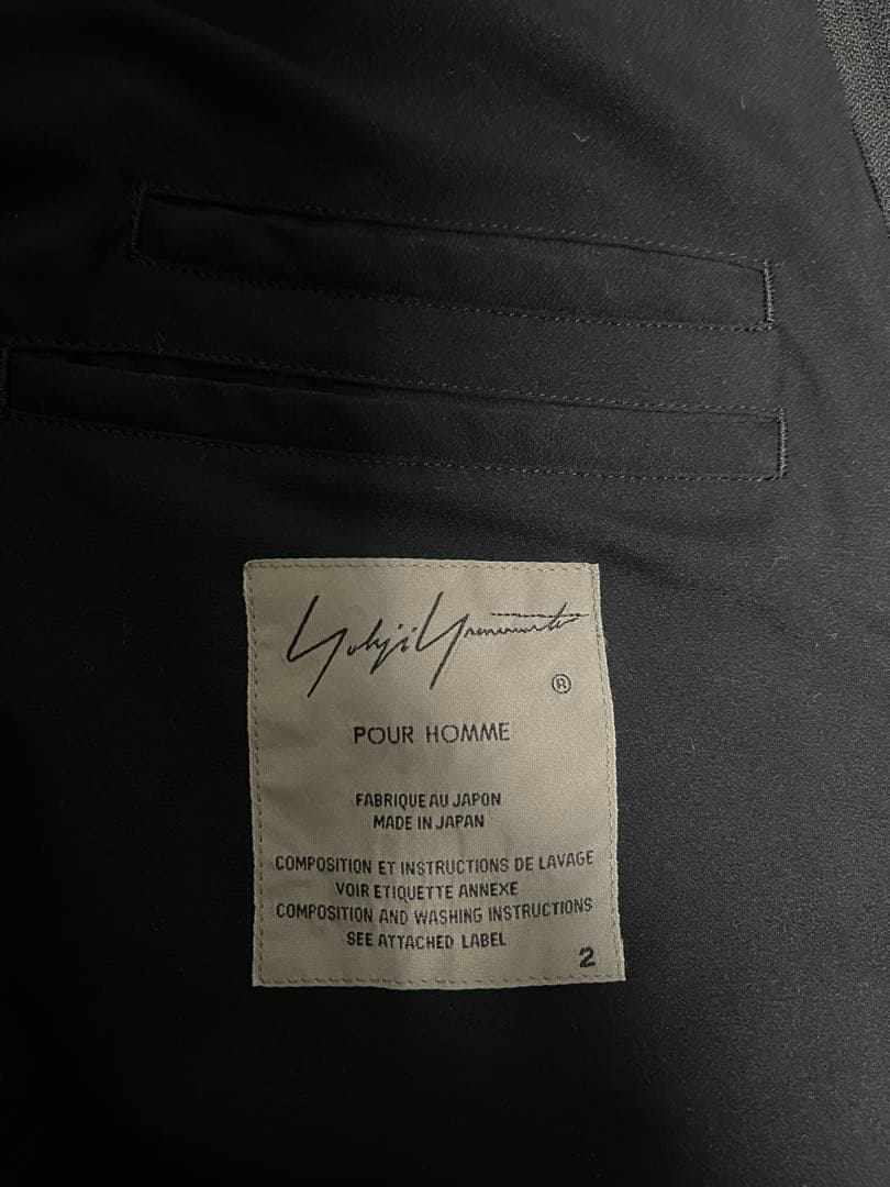 ヨウジヤマモト プールオム 20AW/左胸片玉P付モッズコート 2 中綿