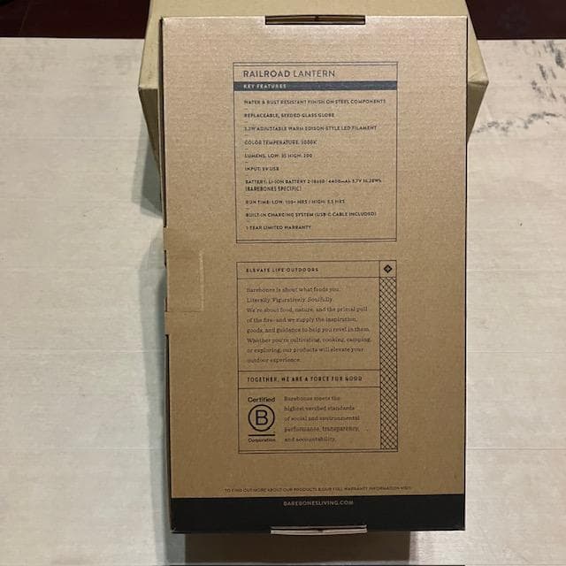 【カスタム 】ベアボーンズ LED レイルロードランタン クリア